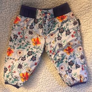 Patagonia Reversible Puffer Pants, 3-6M. Purple/Print Reversible